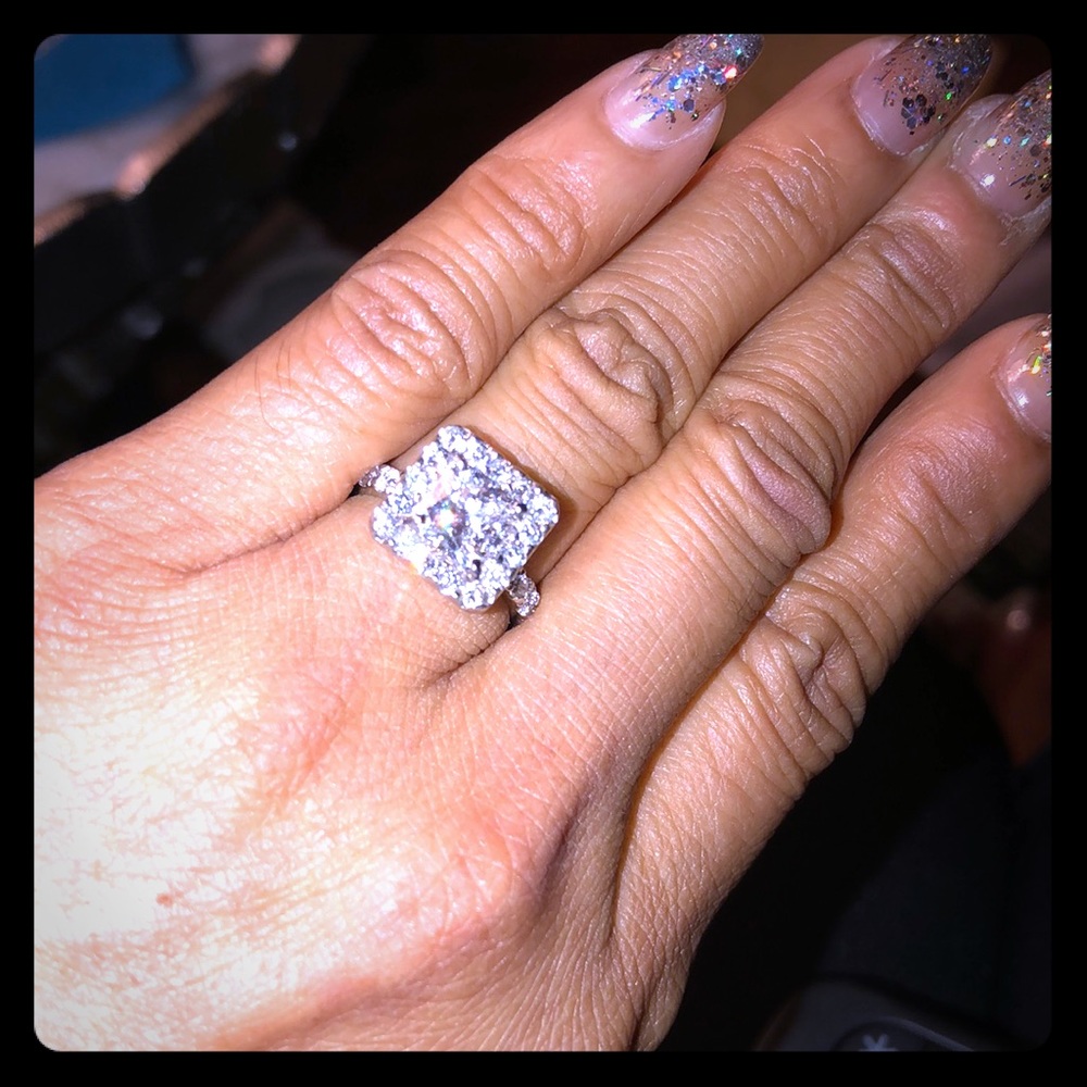 Custom design 2ct  princess stone